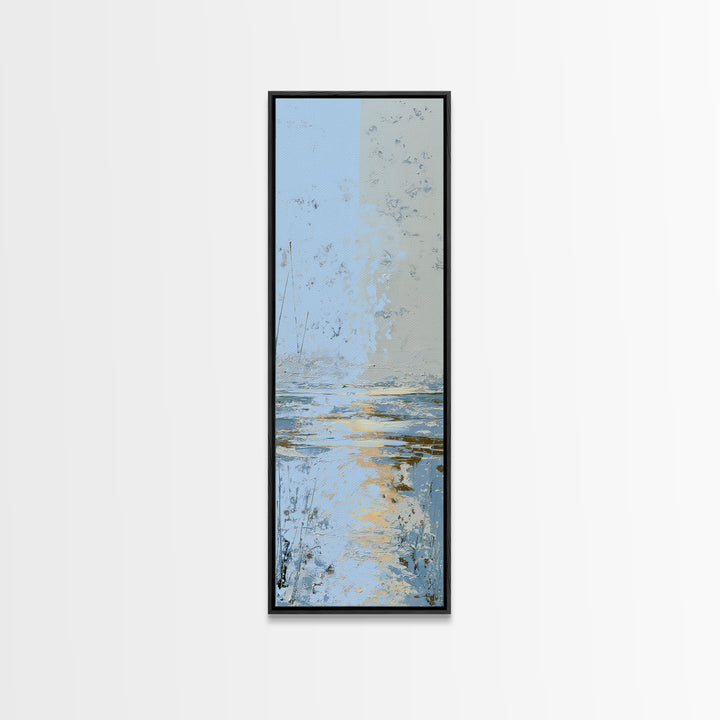 Sprinter Exploding from Starting Blocks Canvas Print, Gym Art, Speakeasy Art, Gym Decor, Oil Painting, Strength, GYM-1x3-63