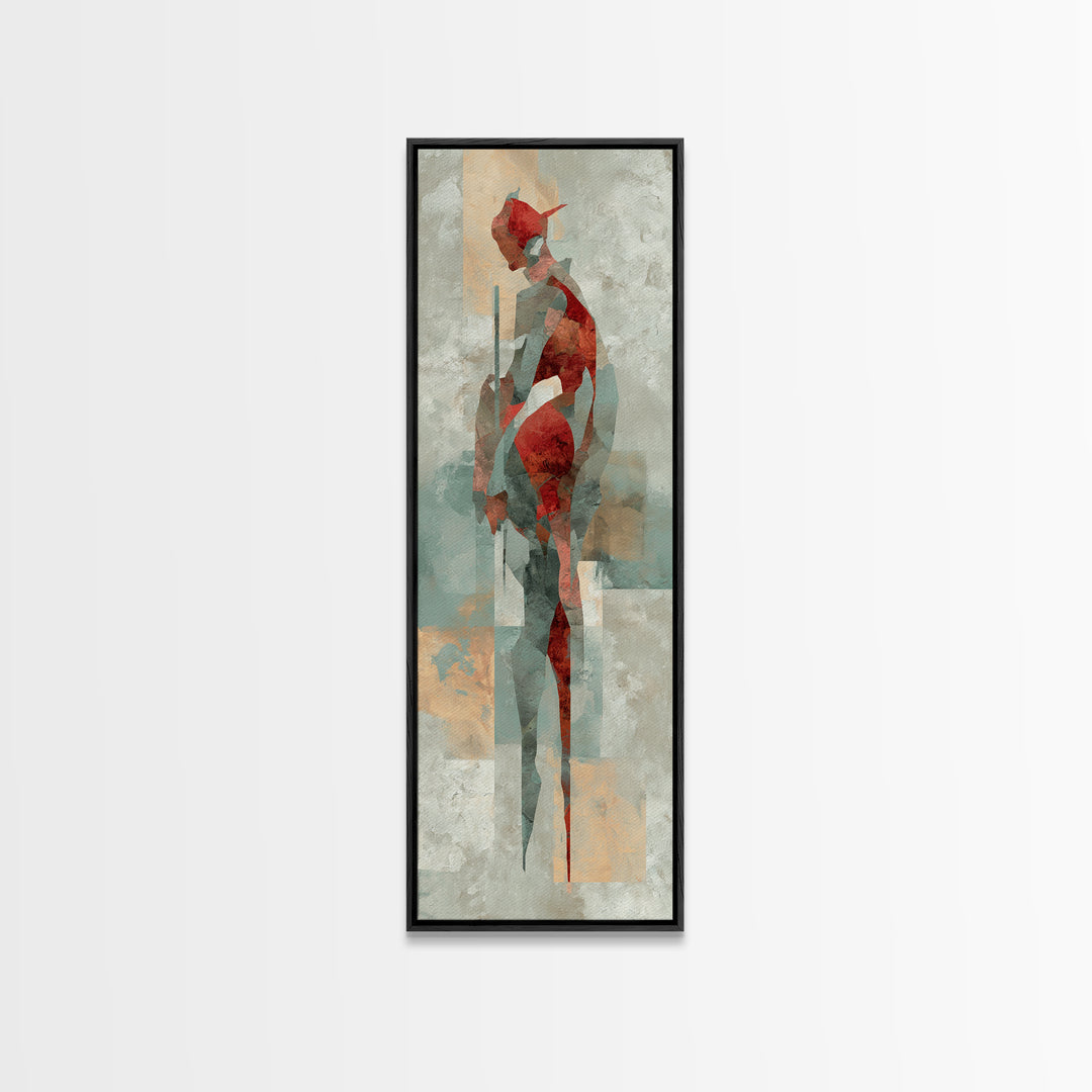 Abstract Muscle Anatomy Canvas Print, Gym Art, Sports Poster, Gym Decor, Abstract Art, Strength, Neutral Decor, Modern Decor, GYM-1x3-68