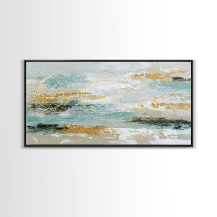 Jump Rope Motion Forming Circular Energy Lines Framed Canvas Print, Gym Art, Abstract Wall Art, Gym Decor, Fine Art, Strength, GYM-2x1-25