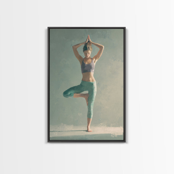 Eagle Soaring as Motivation Symbol Framed Canvas Print, Gym Art, Speakeasy Art, Gym Decor, Oil Painting, Strength, GYM-2x3-8