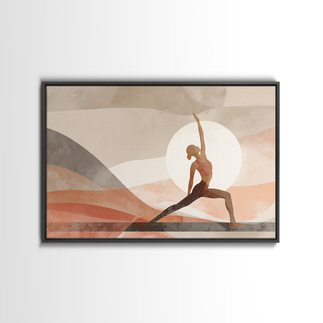Fitness Woman Stretching Canvas Print, Gym Art, Bodybuilding Poster, Gym Decor, Strength, Modern Decor, Fine Art Print, GYM-3x2-1