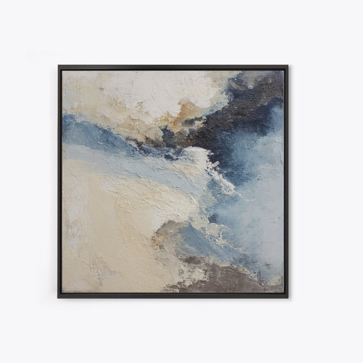 Soft Abstract Wave Forms Canvas Print, Hotel Art, Minimalist Wall Art, Hotel Decor, Abstract Art, Boutique, Hazbin Hotel, HOT-1x1-10