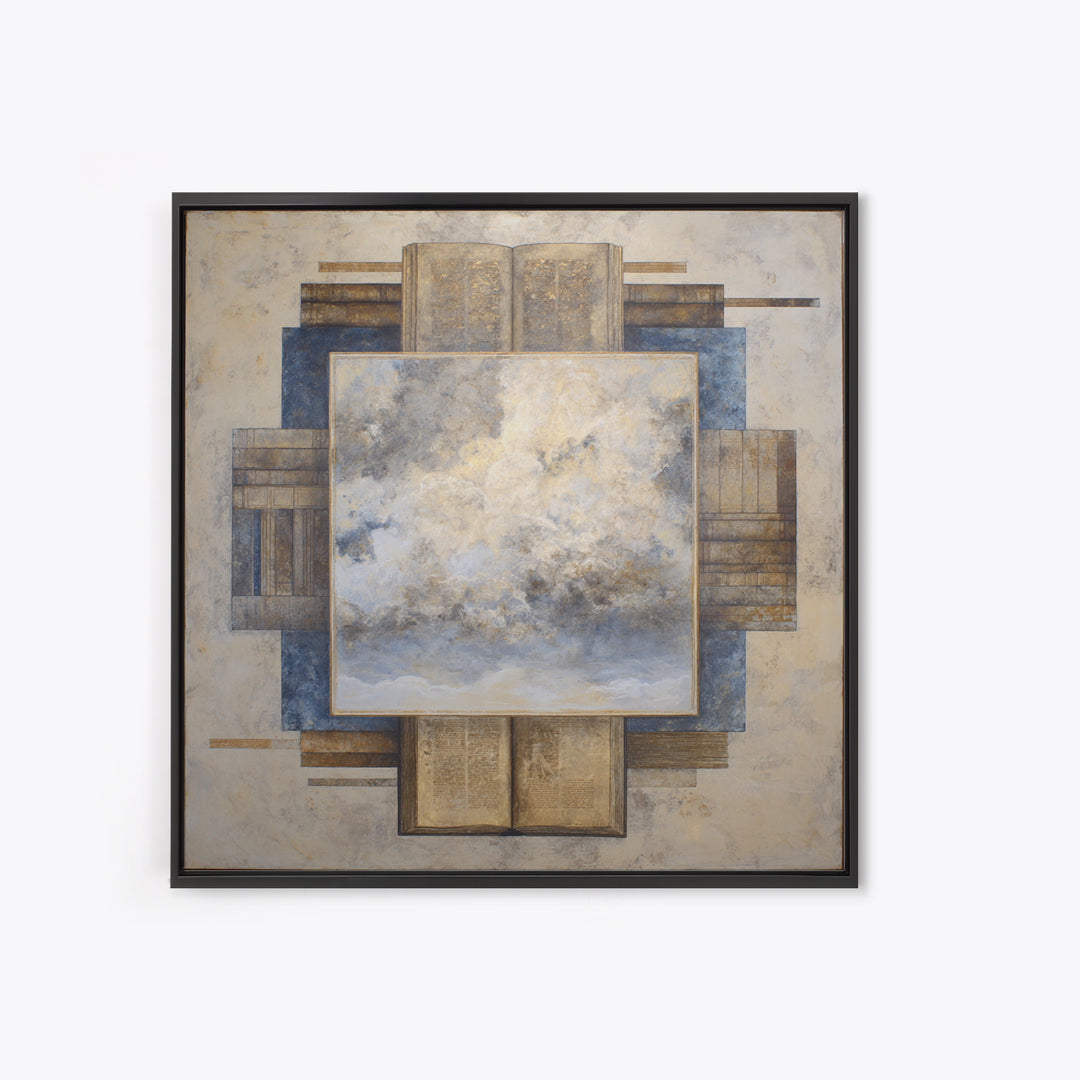Large Cloudscape with Subtle Drama Canvas Print, Hotel Art, Gallery Decor, Hotel Decor, Fine Art, Boutique, Wall Art, HOT-1x1-17