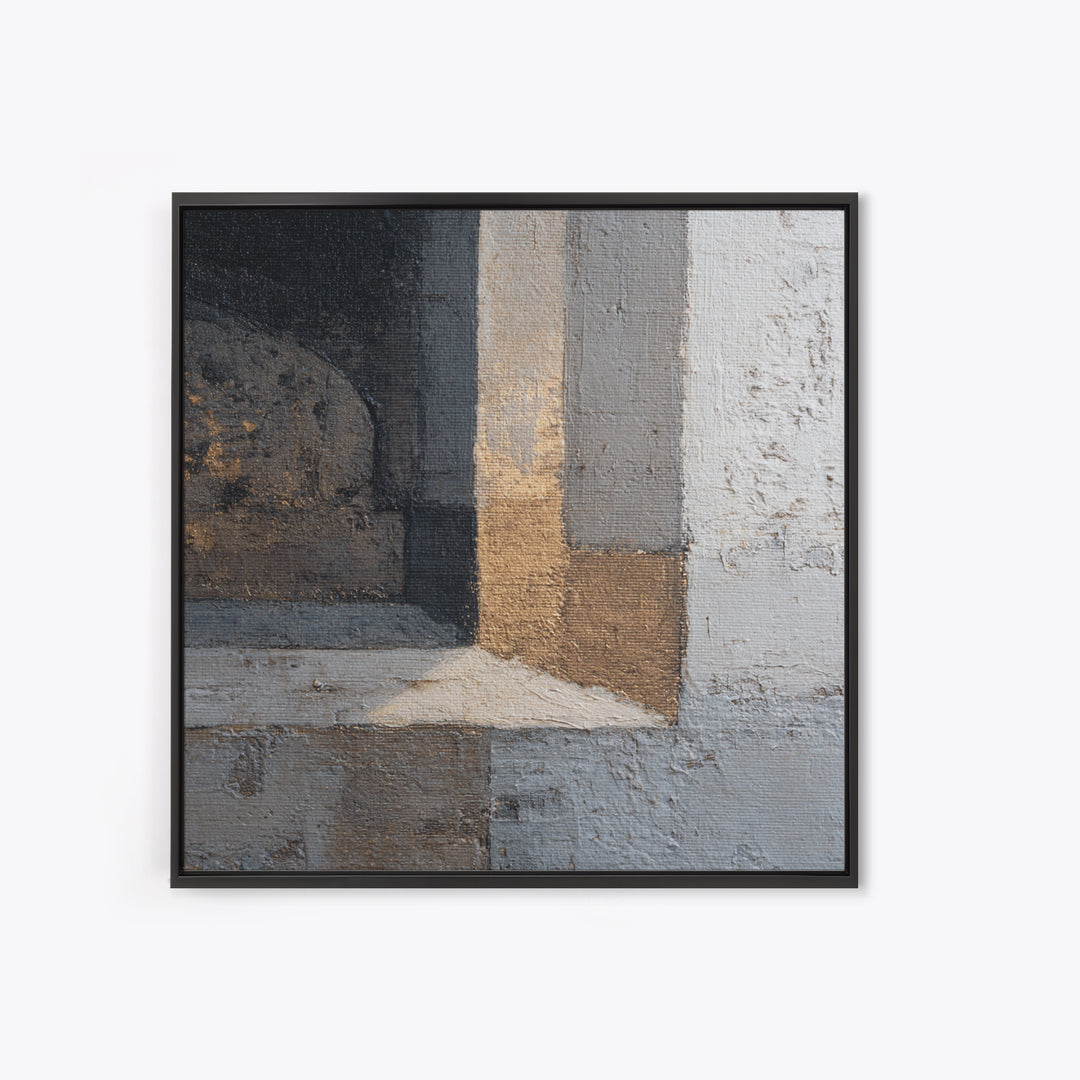 Minimal Architectural Arch Study Framed Canvas Print, Hotel Art, Hotel Decor, Oil Painting, Boutique, Modern Wall Art, HOT-1x1-28