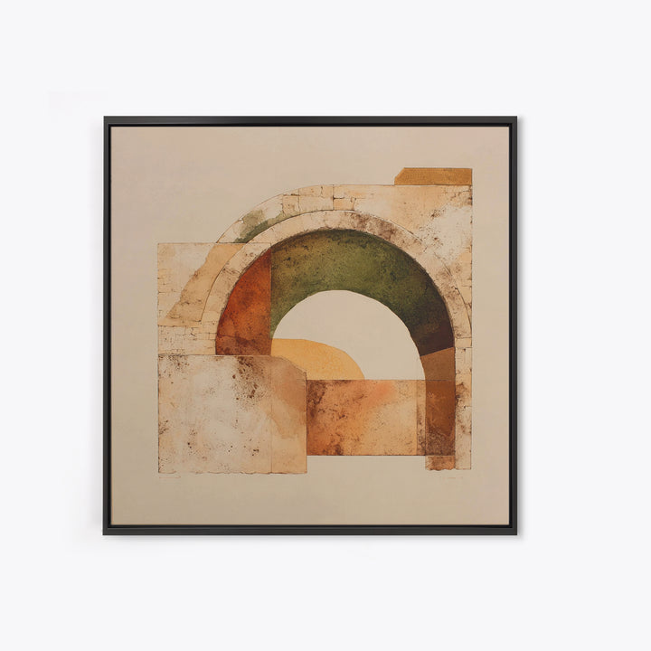 Modern Geometric Composition Canvas Print, Hotel Art, Beach House Decor, Hotel Decor, Abstract Art, Boutique, Contemporary Art, HOT-1x1-55