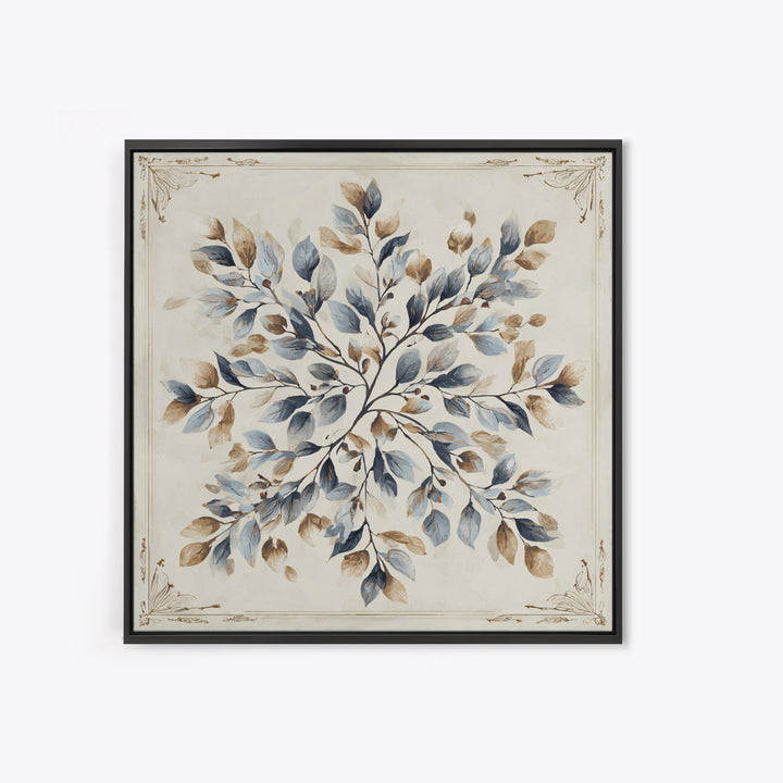 Elegant Botanical Branch on Ivory Ground Canvas Print, Hotel Art, Poster, Hotel Decor, Fine Art, Boutique, Wood Wall Art, HOT-1x1-77