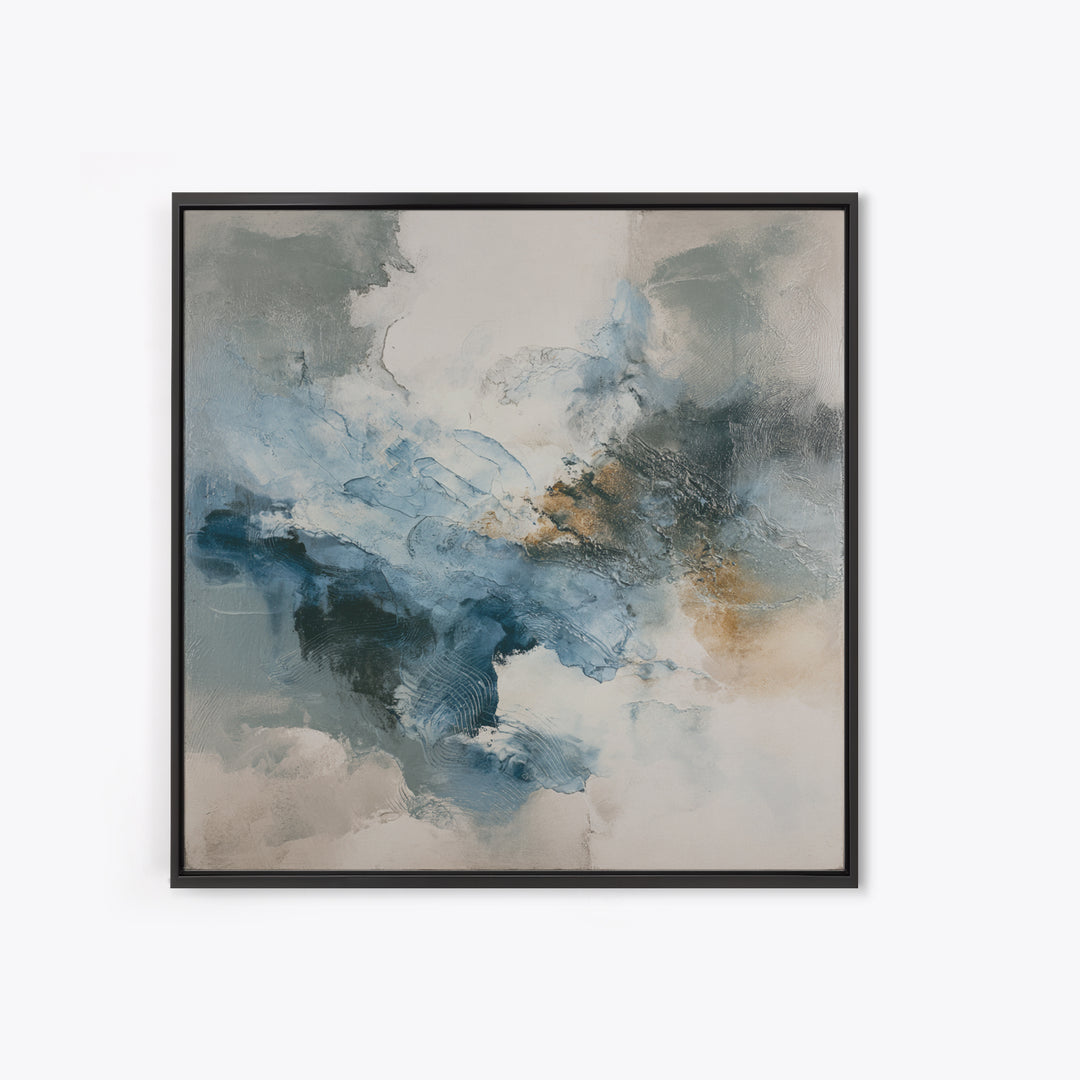 Soft Abstract Wave Forms Canvas Print, Hotel Art, Boho Decor, Hotel Decor, Fine Art, Boutique, Painting, Hazbin Hotel, HOT-1x1-82