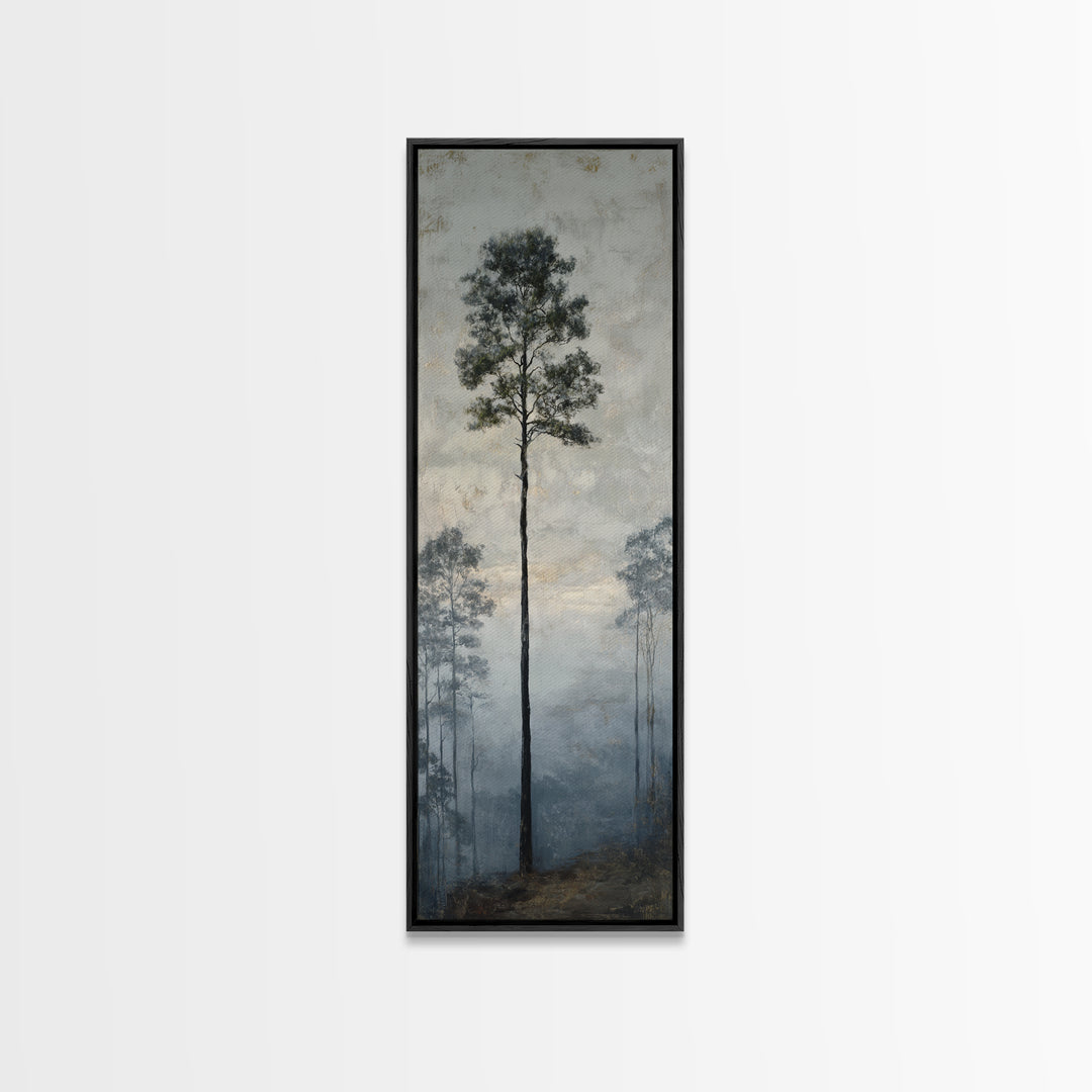 Luxury Monochrome Landscape Canvas Print, Hotel Art, Neutral Decor, Hotel Decor, Oil Painting, Boutique, Home Decor, Poster, HOT-1x3-18