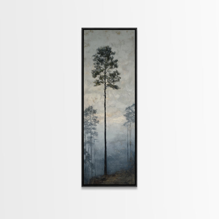 Luxury Monochrome Landscape Canvas Print, Hotel Art, Neutral Decor, Hotel Decor, Oil Painting, Boutique, Home Decor, Poster, HOT-1x3-18