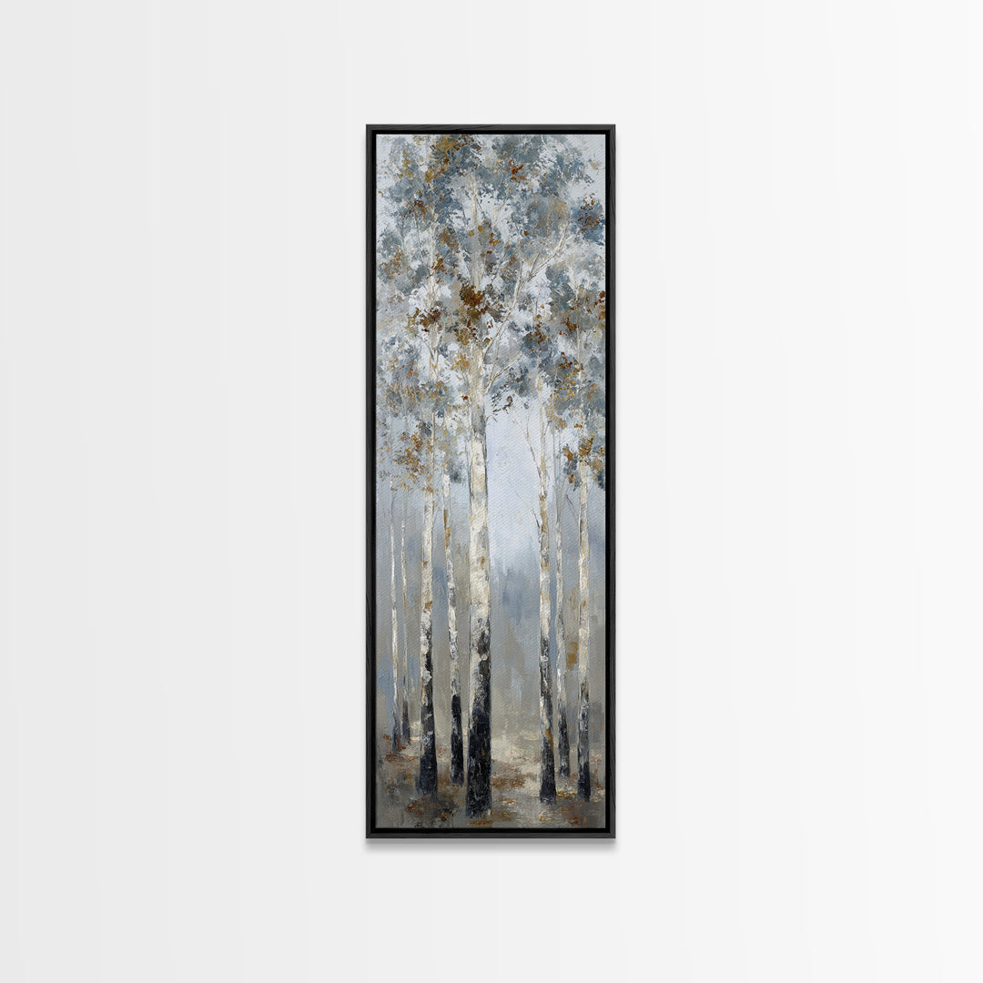 Misty Forest with Refined Calm Atmosphere Canvas Print, Hotel Art, Travel Poster, Hotel Decor, Fine Art, Boutique, HOT-1x3-2
