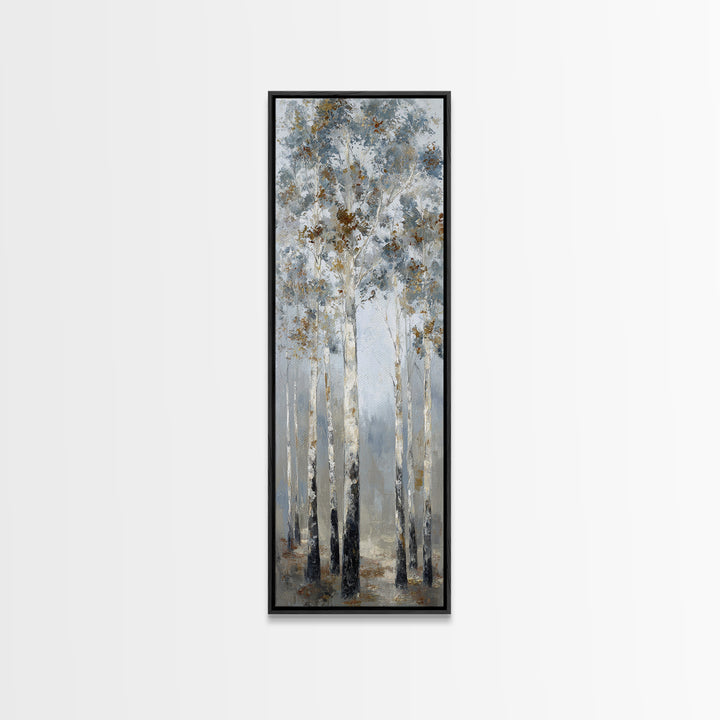 Misty Forest with Refined Calm Atmosphere Canvas Print, Hotel Art, Travel Poster, Hotel Decor, Fine Art, Boutique, HOT-1x3-2