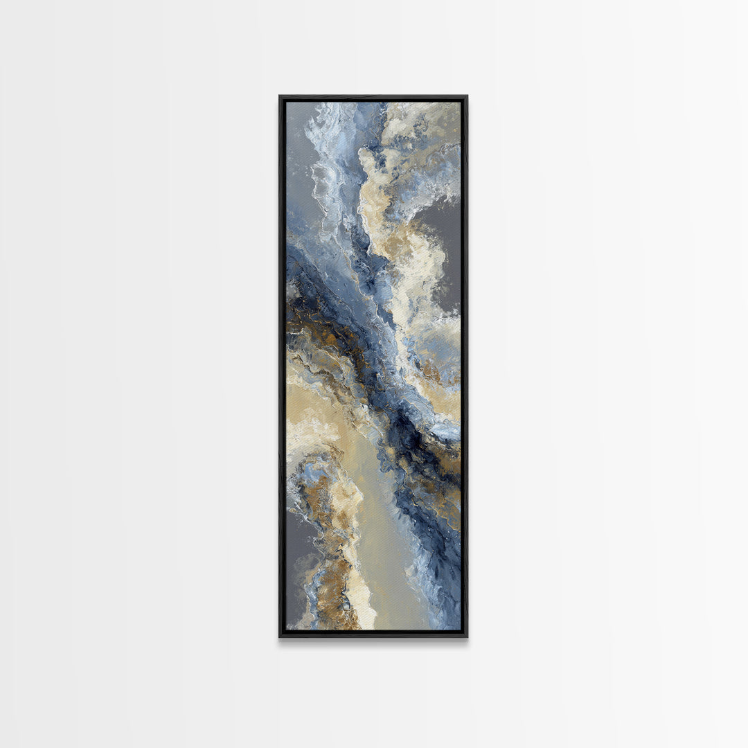 Soft Abstract Wave Forms Canvas Print, Hotel Art, Gallery Wall Set, Hotel Decor, Fine Art, Boutique, Textured Painting, HOT-1x3-22