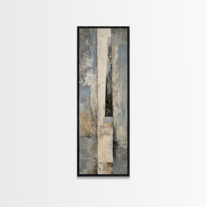 Minimal Sculpture Shapes Framed Canvas Print, Hotel Art, Art, Hotel Decor, Fine Art, Boutique, Printable Art, Living Room Decor, HOT-1x3-24
