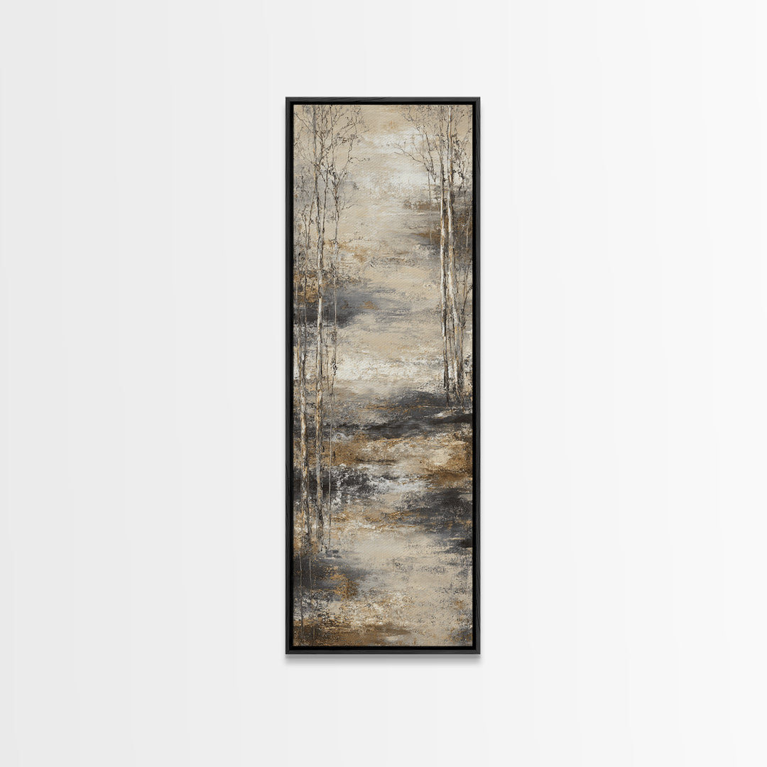 Misty Forest with Refined Calm Atmosphere Canvas Print, Hotel Art, Travel Poster, Hotel Decor, Fine Art, Boutique, HOT-1x3-26