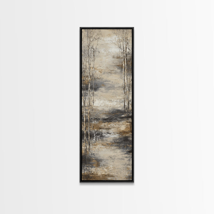 Misty Forest with Refined Calm Atmosphere Canvas Print, Hotel Art, Travel Poster, Hotel Decor, Fine Art, Boutique, HOT-1x3-26