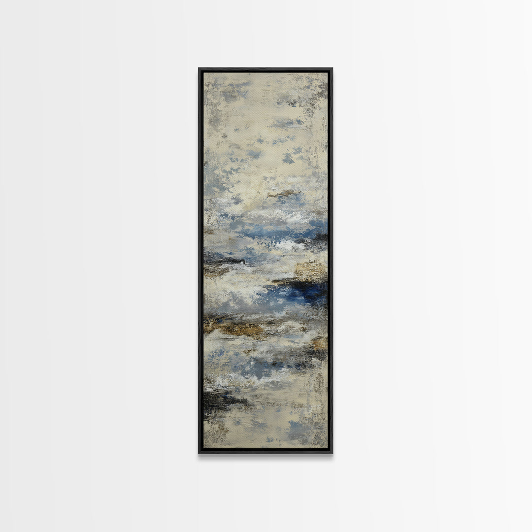 Soft Abstract Wave Forms Framed Canvas Print, Hotel Art, Modern Decor, Hotel Decor, Abstract Art, Boutique, Poster, Wall Decor, HOT-1x3-46