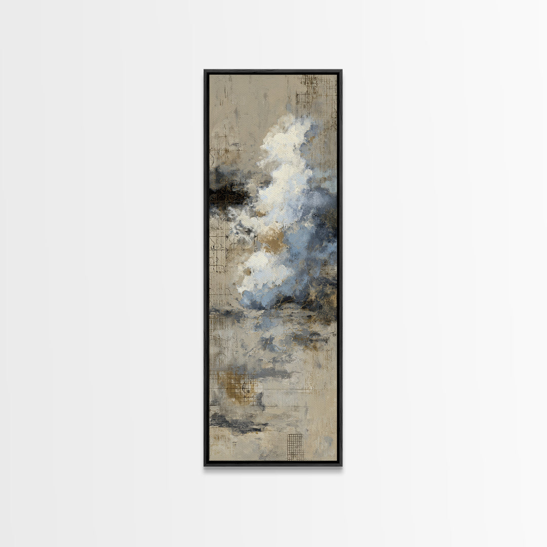 Large Cloudscape with Subtle Drama Canvas Print, Hotel Art, Fine Art Print, Hotel Decor, Fine Art, Boutique, Wall Decor, HOT-1x3-5