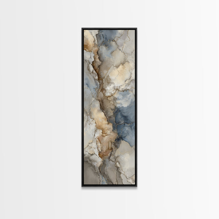 Abstract Marble Texture Canvas Print, Hotel Art, Coastal Wall Art, Hotel Decor, Boutique, Fine Art Print, Statement Artwork, HOT-1x3-55