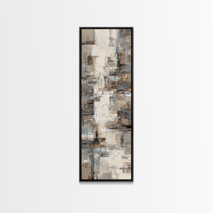 City Map Abstract Lines Without Readable Labels Canvas Print, Hotel Art, Art Deco, Hotel Decor, Boutique, Minimalist Wall Art, HOT-1x3-60