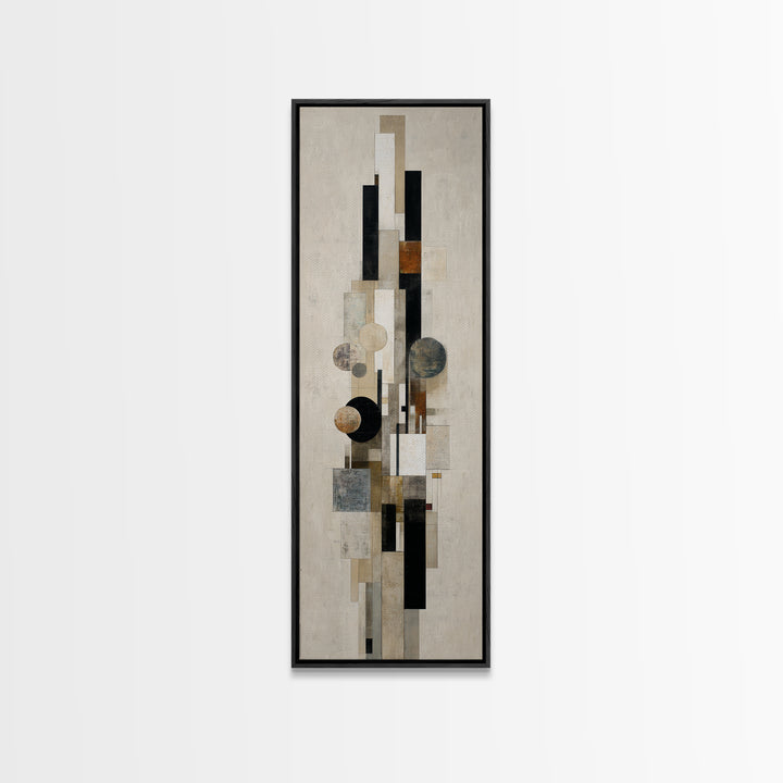 Modern Geometric Composition Canvas Print, Hotel Art, Beach House Decor, Hotel Decor, Abstract Art, Boutique, Contemporary Art, HOT-1x3-67