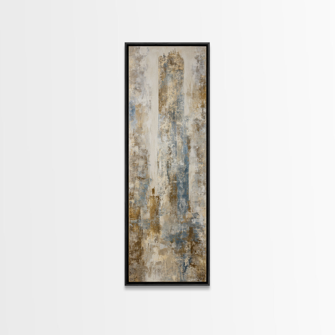 Misty Forest with Refined Calm Atmosphere Framed Canvas Print, Hotel Art, Fine Art Print, Hotel Decor, Fine Art, Boutique, HOT-1x3-74