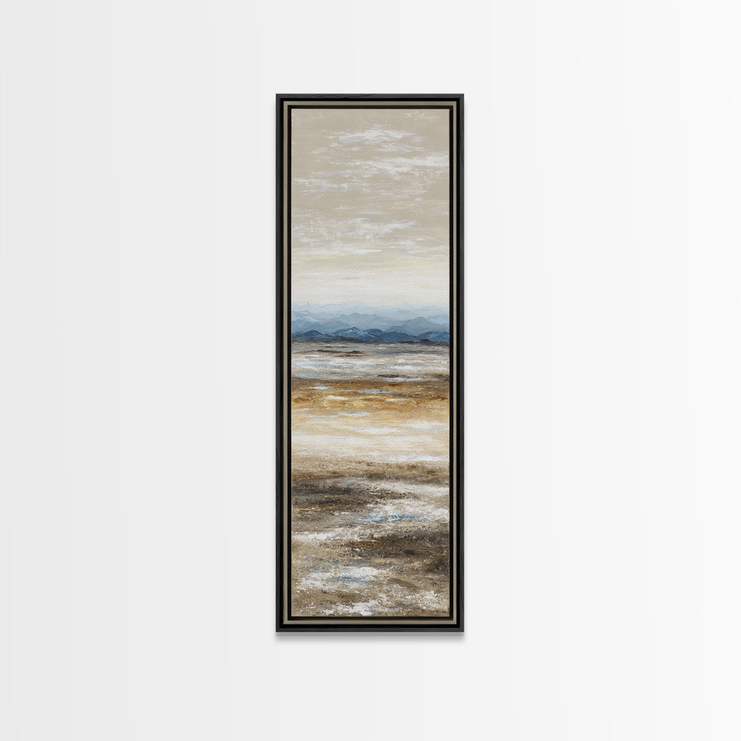 Panoramic Desert Horizon Framed Canvas Print, Hotel Art, Contemporary Art, Hotel Decor, Fine Art, Boutique, Art Deco, HOT-1x3-8
