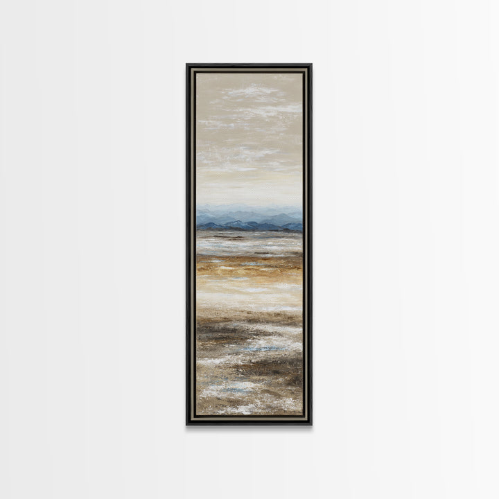 Panoramic Desert Horizon Framed Canvas Print, Hotel Art, Contemporary Art, Hotel Decor, Fine Art, Boutique, Art Deco, HOT-1x3-8