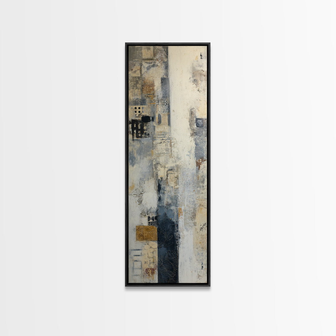 Sophisticated Neutral Abstract Canvas Print, Hotel Art, Mid Century Modern, Hotel Decor, Abstract Art, Boutique, Coastal Decor, HOT-1x3-85
