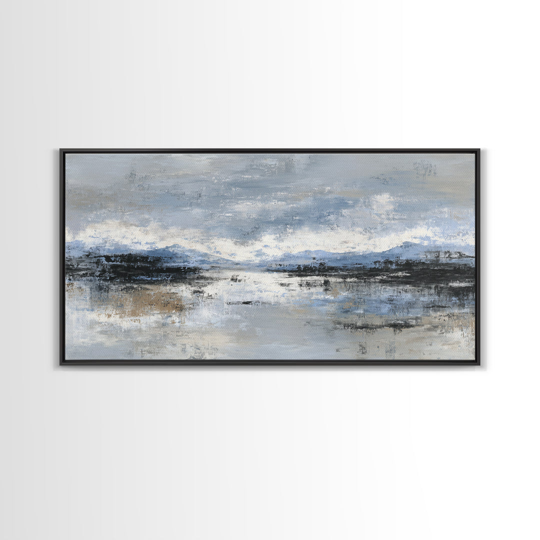 Soft Abstract Wave Forms Canvas Print, Hotel Art, Wall Decor, Hotel Decor, Abstract Art, Boutique, Living Room Decor, HOT-2x1-54