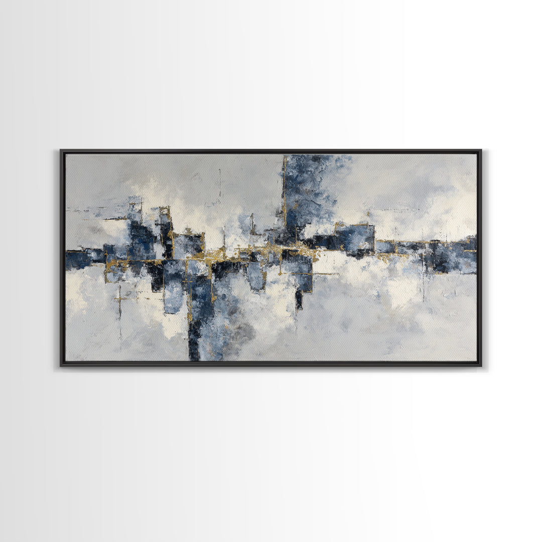 City Map Abstract Lines Without Readable Labels Canvas Print, Hotel Art, Hazbin Hotel, Hotel Decor, Abstract Art, Boutique, HOT-2x1-68
