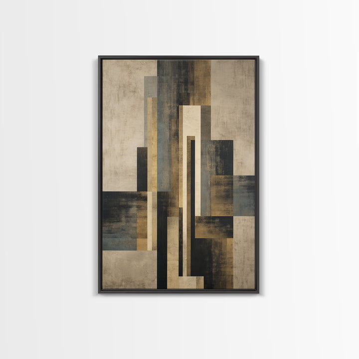 Modern Geometric Composition Canvas Print, Hotel Art, Minimalist Decor, Hotel Decor, Fine Art, Boutique, Large Wall Art, HOT-2x3-15
