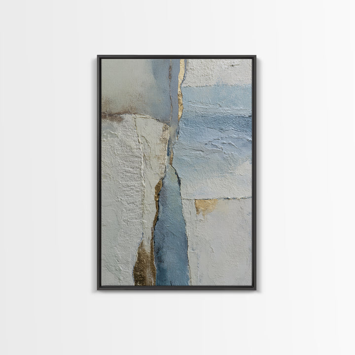 Soft Abstract Wave Forms Framed Canvas Print, Hotel Art, Home Decor, Hotel Decor, Abstract Art, Boutique, Framed Art, HOT-2x3-18