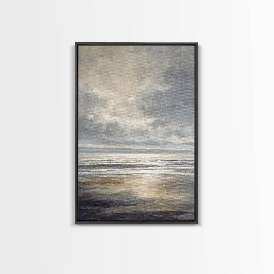 Large Calming Seascape Canvas Print, Hotel Art, Hazbin Hotel, Hotel Decor, Fine Art, Boutique, Coastal Wall Art, Coastal Decor, HOT-2x3-35