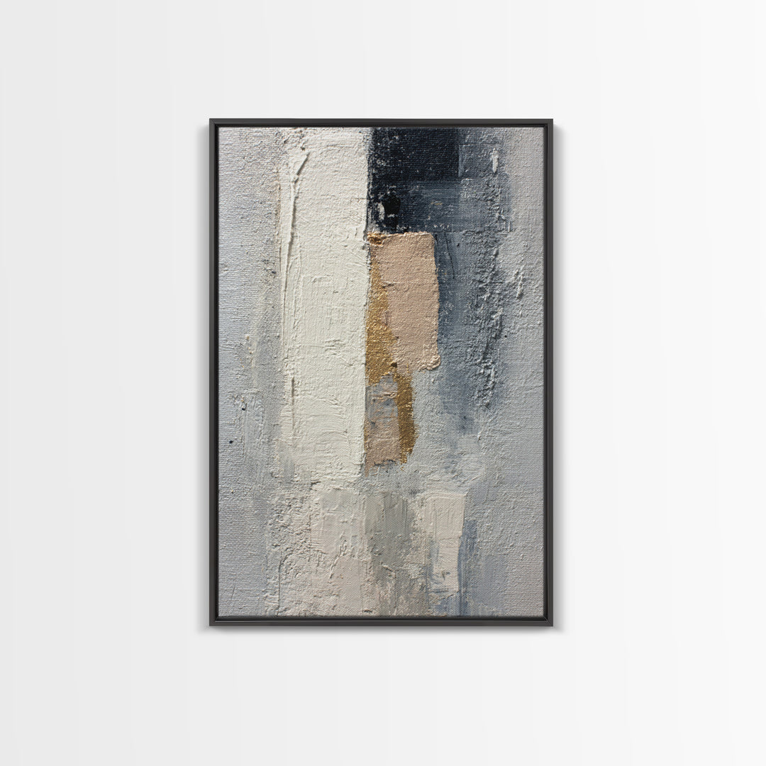 Minimal Sculpture Shapes Framed Canvas Print, Hotel Art, Luxury Decor, Hotel Decor, Abstract Art, Boutique, Art Prints, HOT-2x3-44