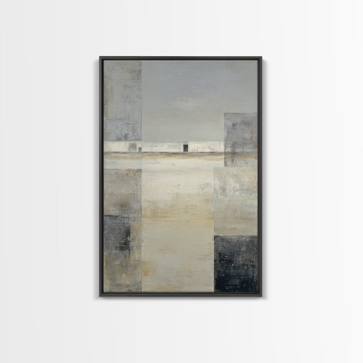 Quiet City Skyline Canvas Print, Hotel Art, Hotel Decor, Abstract Art, Boutique, Beach Decor, Minimalist Wall Art, HOT-2x3-58