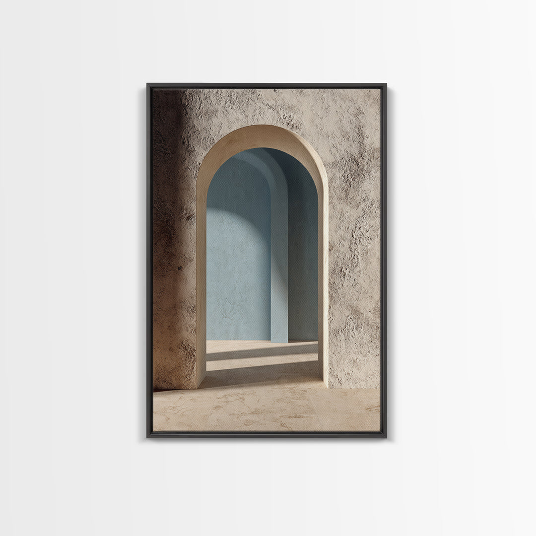 Minimal Architectural Arch Study Framed Canvas Print, Hotel Art, Modern Decor, Hotel Decor, Fine Art, Boutique, Poster, HOT-2x3-84