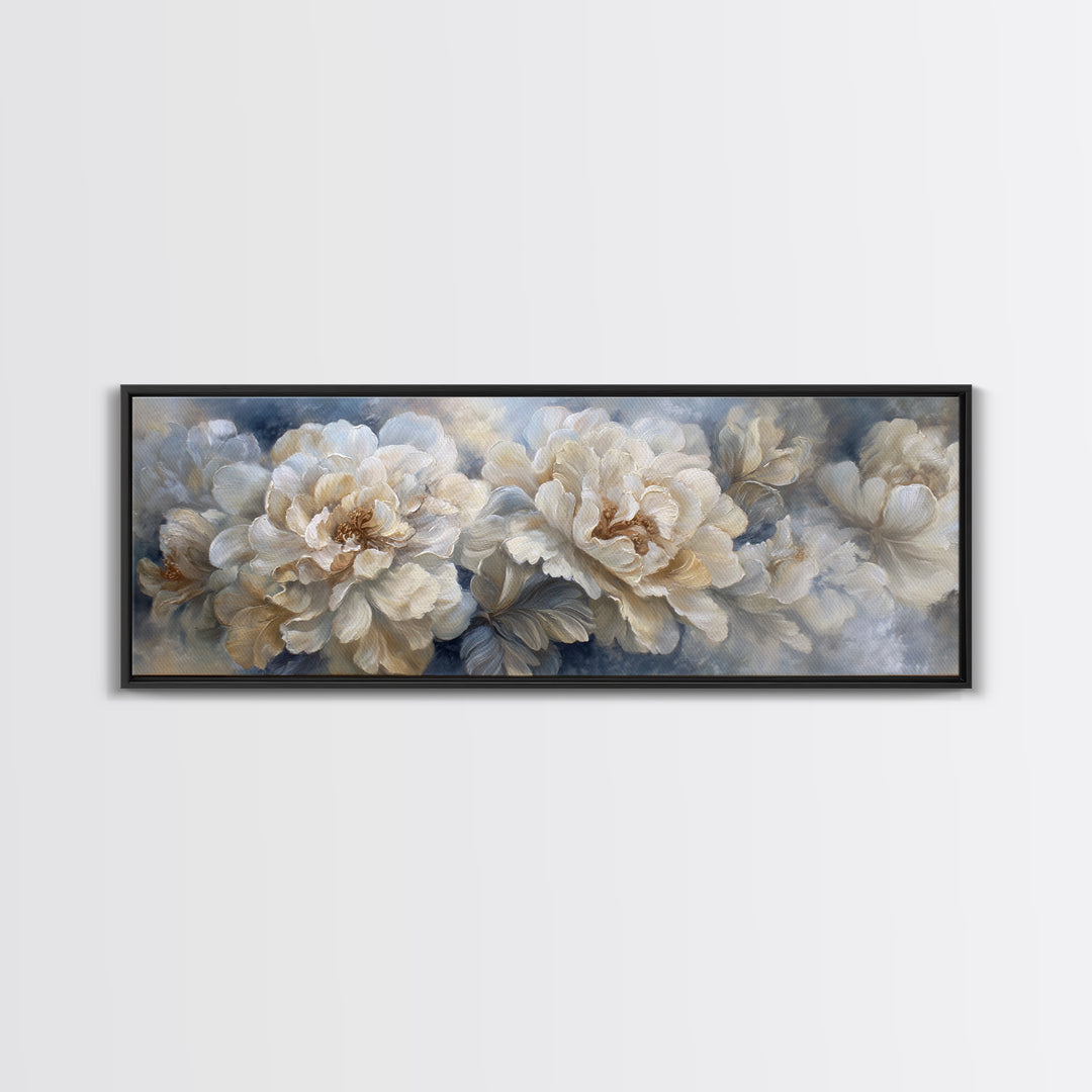Classic Oil Painted Floral Still Life Canvas Print, Hotel Art, Beach Prints, Hotel Decor, Fine Art, Boutique, Room Decor, HOT-3x1-25