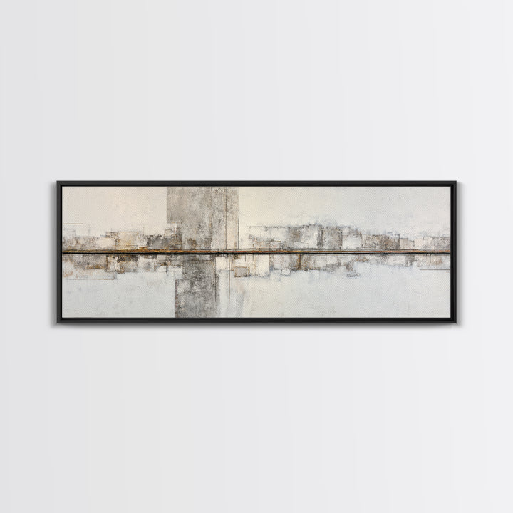 City Map Abstract Lines Without Readable Labels Framed Canvas Print, Hotel Art, Luxury Decor, Hotel Decor, Abstract Art, HOT-3x1-64