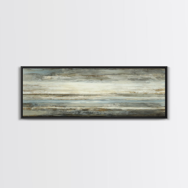 Sophisticated Neutral Abstract Canvas Print, Hotel Art, Beach House Decor, Hotel Decor, Abstract Art, Boutique, HOT-3x1-65