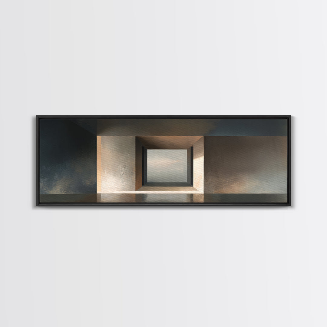 Minimal Architectural Arch Study Canvas Print, Hotel Art, Art Prints, Hotel Decor, Oil Painting, Boutique, Modern Wall Art, HOT-3x1-92