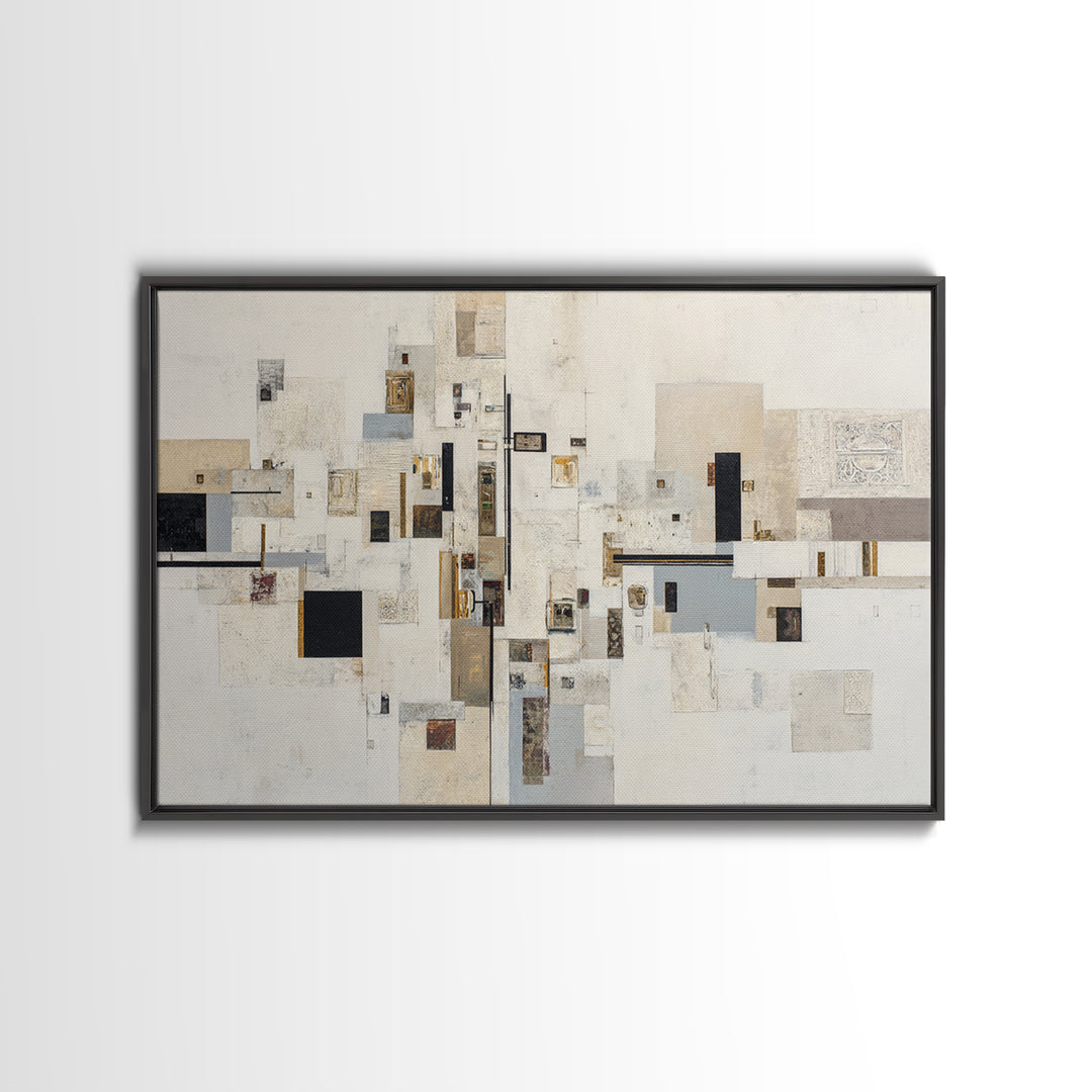Modern Geometric Composition Canvas Print, Hotel Art, Modern Decor, Hotel Decor, Abstract Art, Boutique, Poster, Wall Decor, HOT-3x2-11