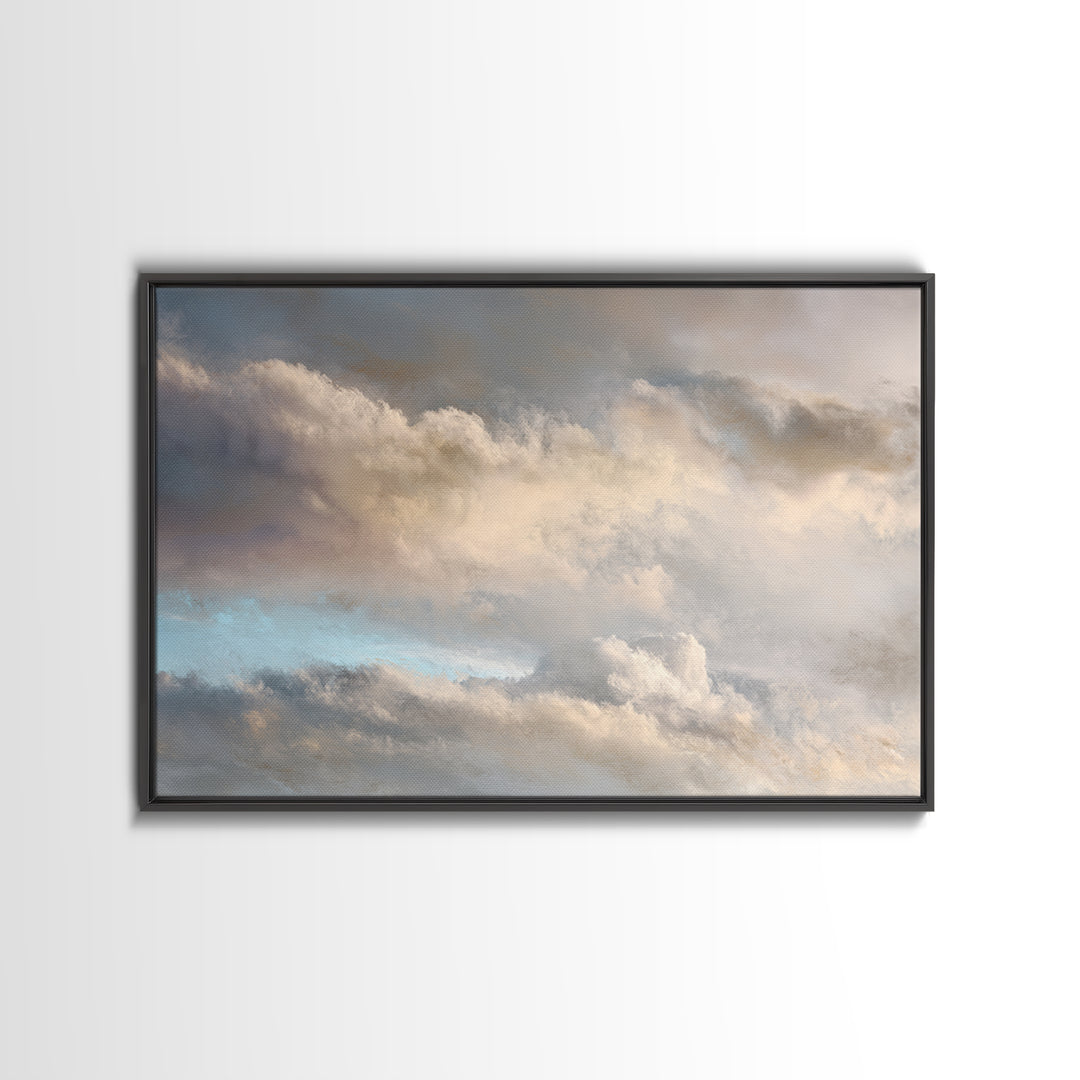 Large Cloudscape with Subtle Drama Canvas Print, Hotel Art, Gallery Wall Art, Hotel Decor, Fine Art, Boutique, Luxury Decor, HOT-3x2-21
