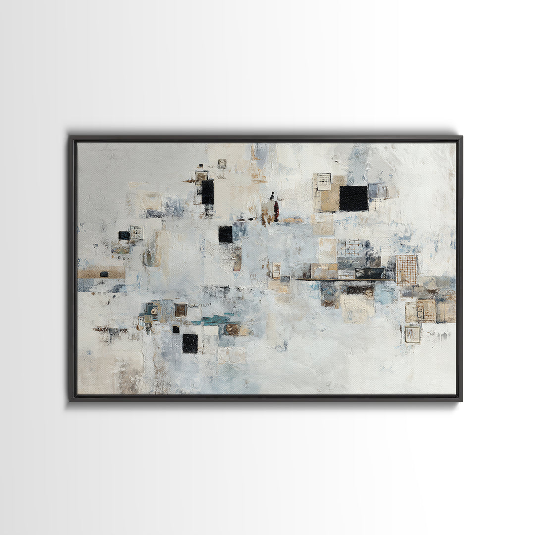 Abstract Marble Texture Framed Canvas Print, Hotel Art, Gallery Wall Set, Hotel Decor, Fine Art, Boutique, Textured Painting, HOT-3x2-23