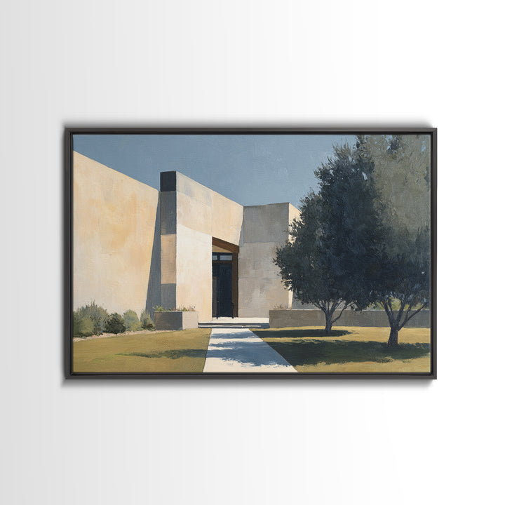 Minimal Architectural Arch Study Canvas Print, Hotel Art, Gallery Wall Set, Hotel Decor, Fine Art, Boutique, Textured Painting, HOT-3x2-32