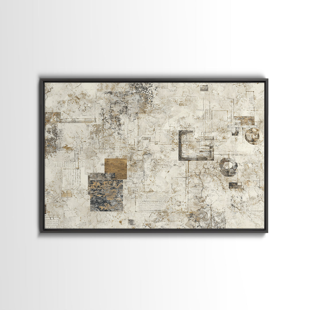 Abstract Marble Texture Framed Canvas Print, Hotel Art, Beach House Decor, Hotel Decor, Abstract Art, Boutique, HOT-3x2-71