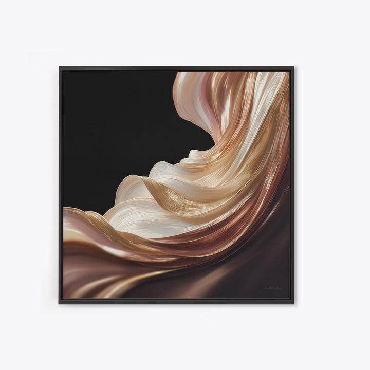 Abstract Hair Strands Forming Elegant Waves Canvas Print, Hair Salon Art, Printable Art, Living Room Decor, Fine Art, Style, HSA-1x1-3