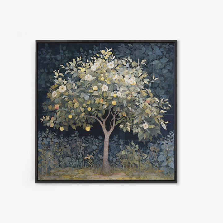 Apple Tree in Summer Orchard Canvas Print, Impressionist Art, Gallery Decor, Living Room Decor, Fine Art, Impression, IMP-1x1-17