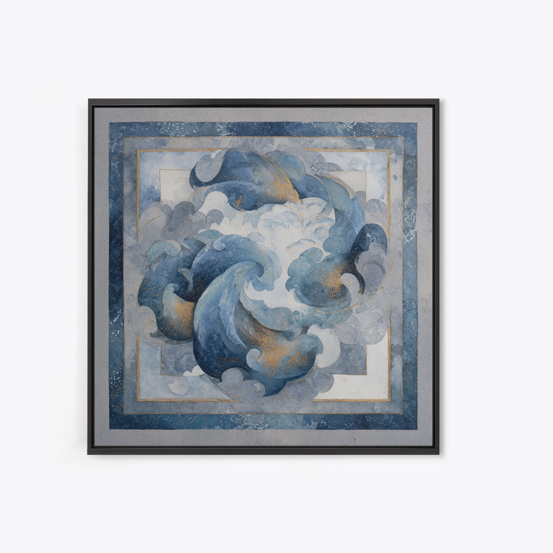 Dancers Suggested by Soft Moving Brushwork Canvas Print, Impressionist Art, Abstract Painting, Living Room Decor, Impression, IMP-1x1-39