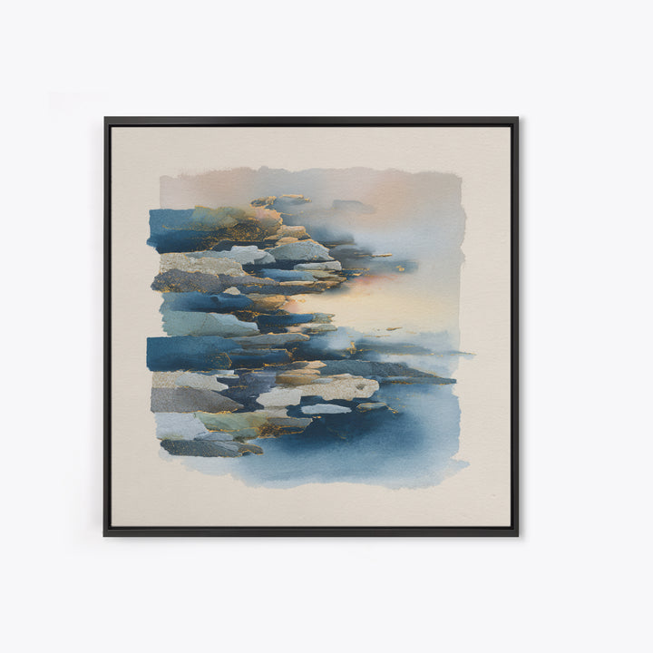 Soft Seaside Cliffs Canvas Print, Impressionist Art, Wall Decor, Living Room Decor, Fine Art, Impression, Horizontal Wall Art, IMP-1x1-77