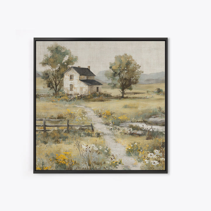 Country Lane with Flickering Sunlight Canvas Print, Impressionist Art, Modern Decor, Living Room Decor, Fine Art, Impression, IMP-1x1-94